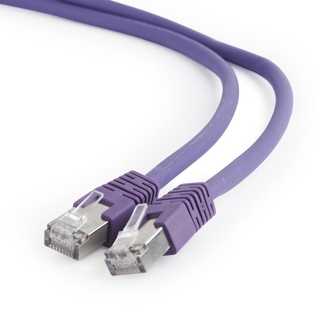 Gembird PP6A-LSZHCU-V-3M patchcord RJ45, kat. 6A, SFTP, LSZH, 3m, fioletowy