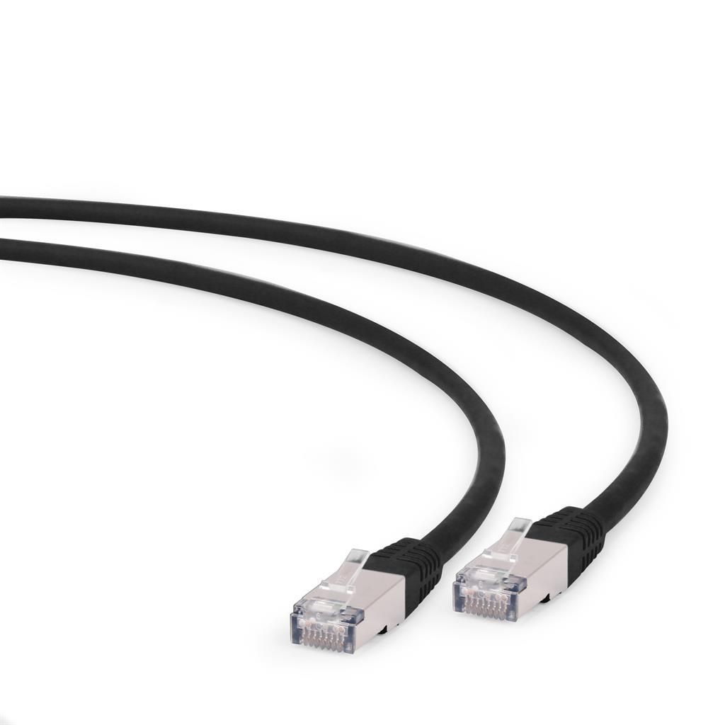 Gembird PP6A-LSZHCU-BK-3M patchcord RJ45, kat. 6A, SFTP, LSZH, 3m, czarny