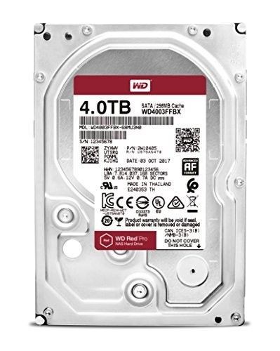 Western Digital HDD Desktop WD Red Pro (3.5'', 4TB, 256MB, 7200 RPM, SATA 6 Gb/s)