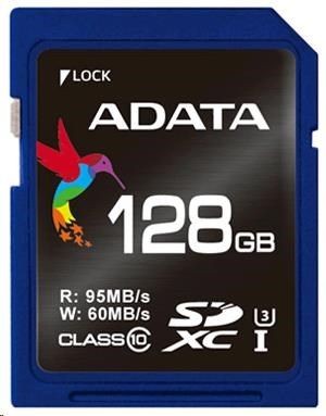 A-Data ADATA ASDX128GUI3V30S-R ADATA Premier Pro SDXC UHS-I U3 128GB 100/80 MB/s