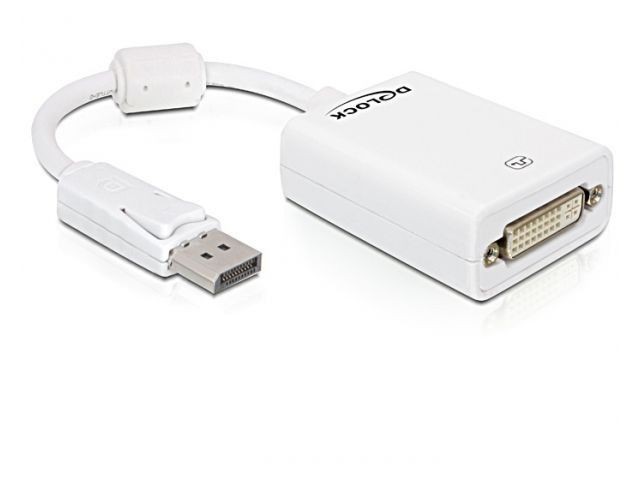 DeLOCK Delock Adapter DisplayPort (DP) auf DVI St/Bu white