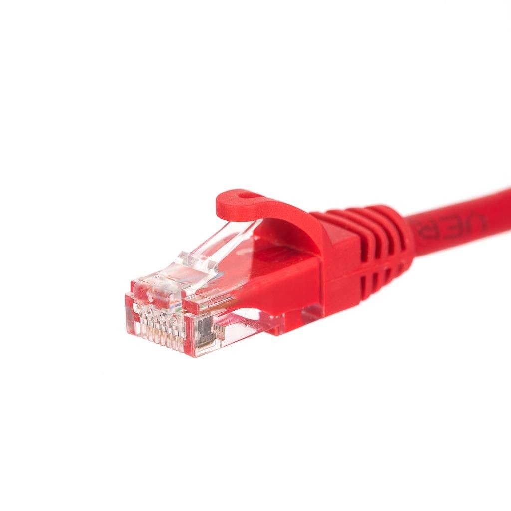 Netrack BZPAT3UR patchcord RJ45, osłonka zalewana, kat. 5e UTP, 3m czerwony