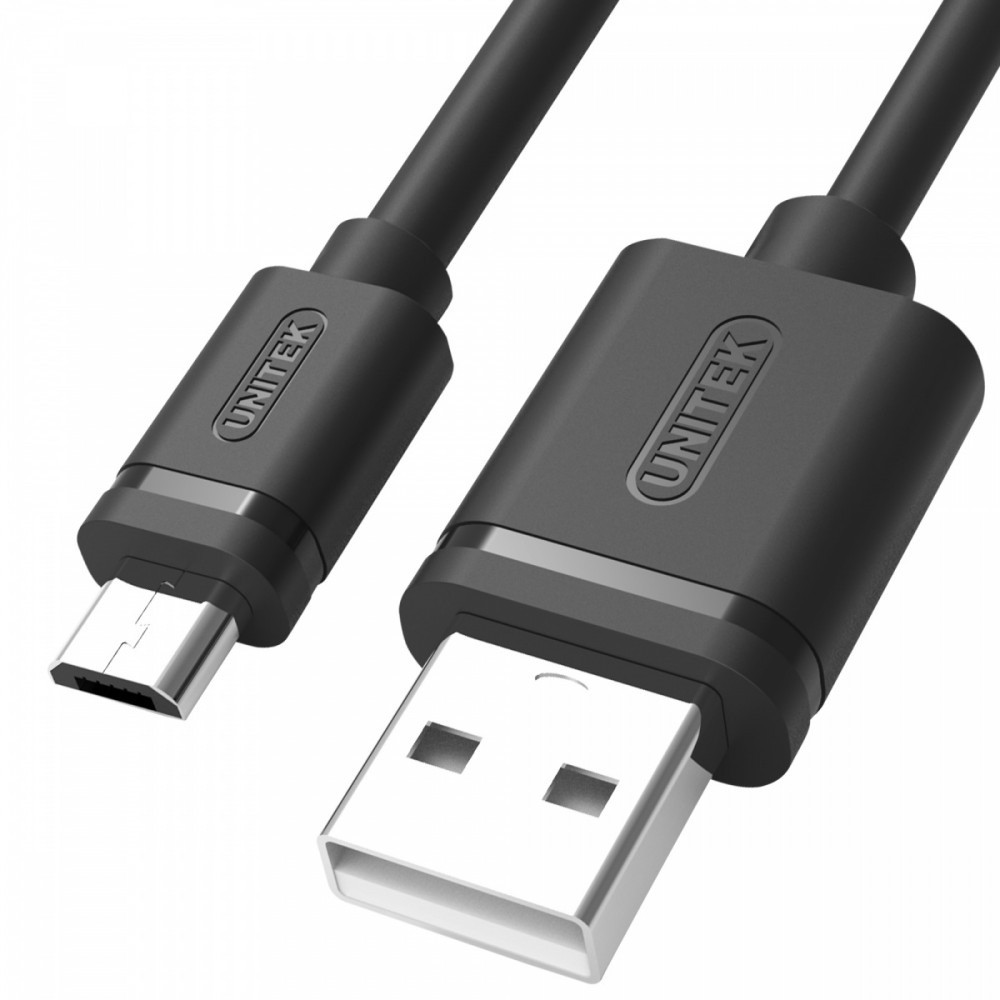 Unitek Kabel USB - microUSB 2.0, 1,5M, M/M, Y-C434GBK