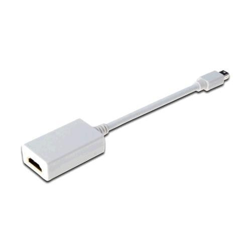 Digitus Kabel adapter Displayport 1080p 60Hz FHD Typ miniDP/HDMI A M/Ż biały 0,15m