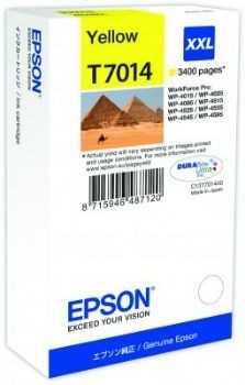 Epson C13T70144010 Tusz T701 yellow XXL 3400str WP4000/4500