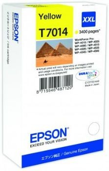 Epson C13T70144010 Tusz T701 yellow XXL 3400str WP4000/4500