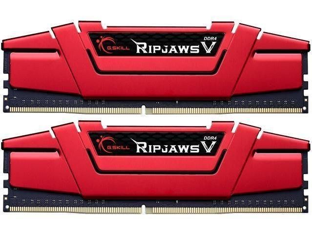 GSkill RipjawsV Pamięć DDR4 16GB 2x8GB 3200MHz CL15 1.35V XMP 2.0 Czerwona