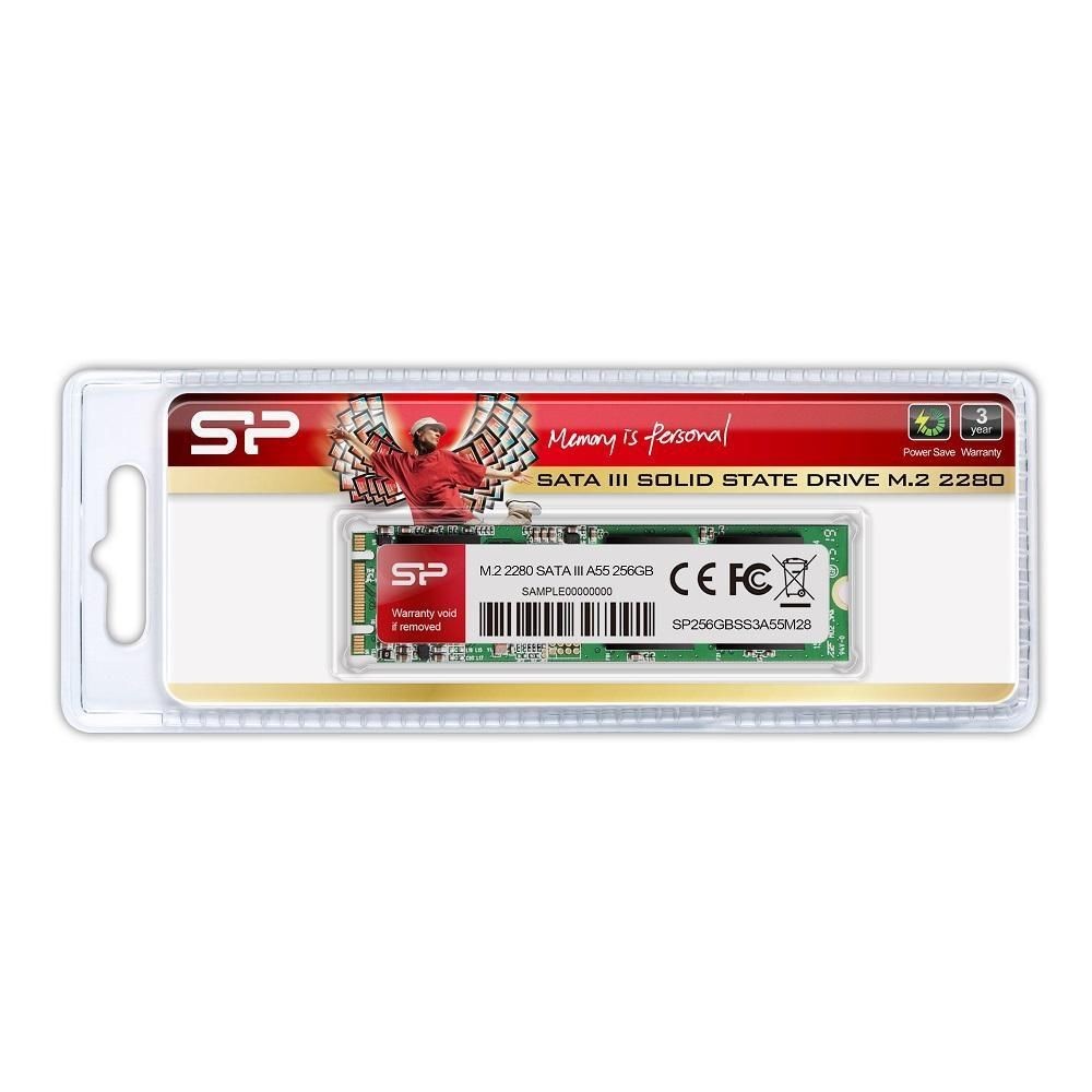 Silicon-Power Dysk SSD A55 256GB M.2 460/450 MB/s