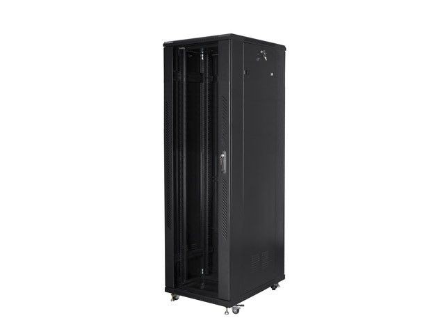 Lanberg Szafa stojąca Rack 19'' 42U 800x800mm czarna