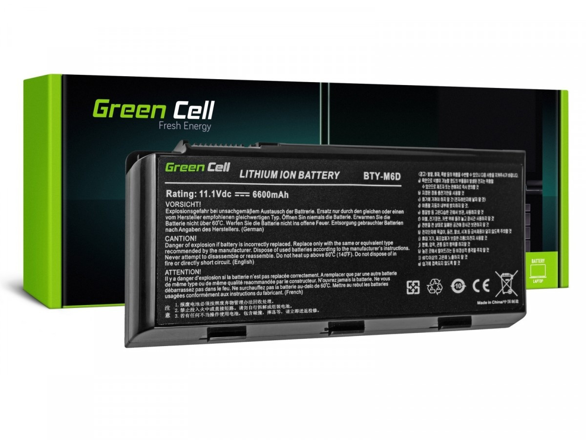Green Cell Bateria do MSI GT60 GT70 BTY-M6D 11,1V 6,6Ah