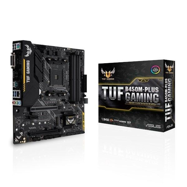 Asus TUF B450M-PLUS GAMING TUF B450M-PLUS GAMING AM4, 4xDDR4, DVI/HDMI, mATX