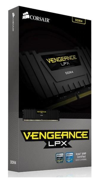 Corsair Vengeance LPX Pamięć DDR4 16GB 4x4GB 2666MHz CL16 1.2V Czarna