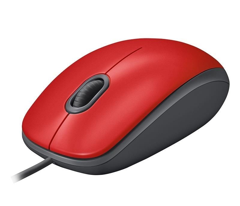 Logitech MYSZ USB OPTICAL M110 SILENT RED 910-005489