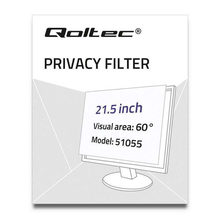 Qoltec Filtr prywatyzujący RODO | 21,5 cala | 16:9