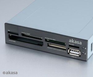 Akasa čtečka karet AK-ICR-07 do 3.5, 6-slotová, interní, 1x USB 2.0