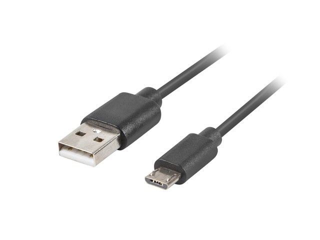 LANBERG Kabel USB micro BM - AM 2.0 3m czarny QC 3.0