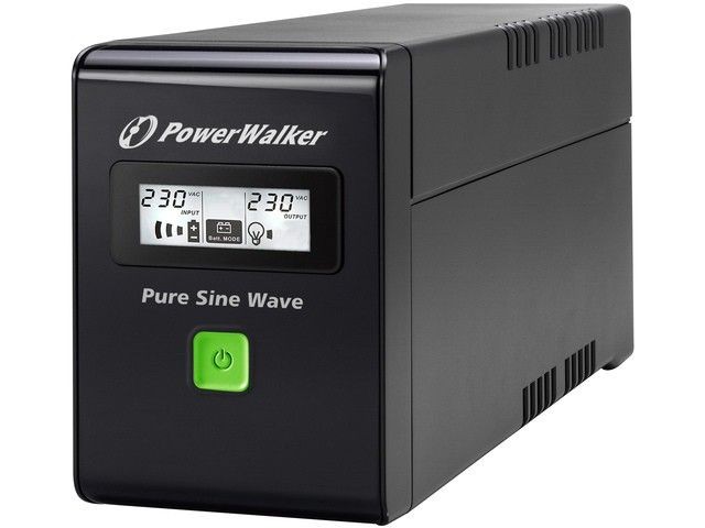 PowerWalker UPS VI 800 SW Line-Interactive 800VA 2X Schuko USB-B LCD Pure Sine wave