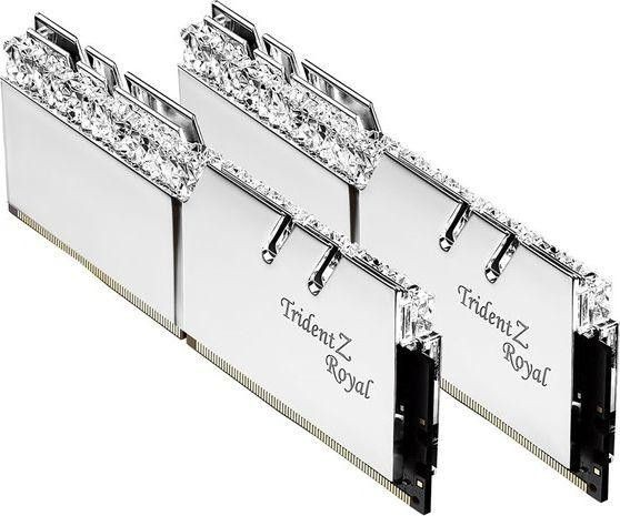 GSkill Pamięć do PC DDR4 32GB (2x16GB) TridentZ Royal RGB DDR4 3200MHz CL16 XMP2 srebrna