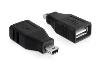 DeLOCK Adapter USB A(F)->USB Mini(M)