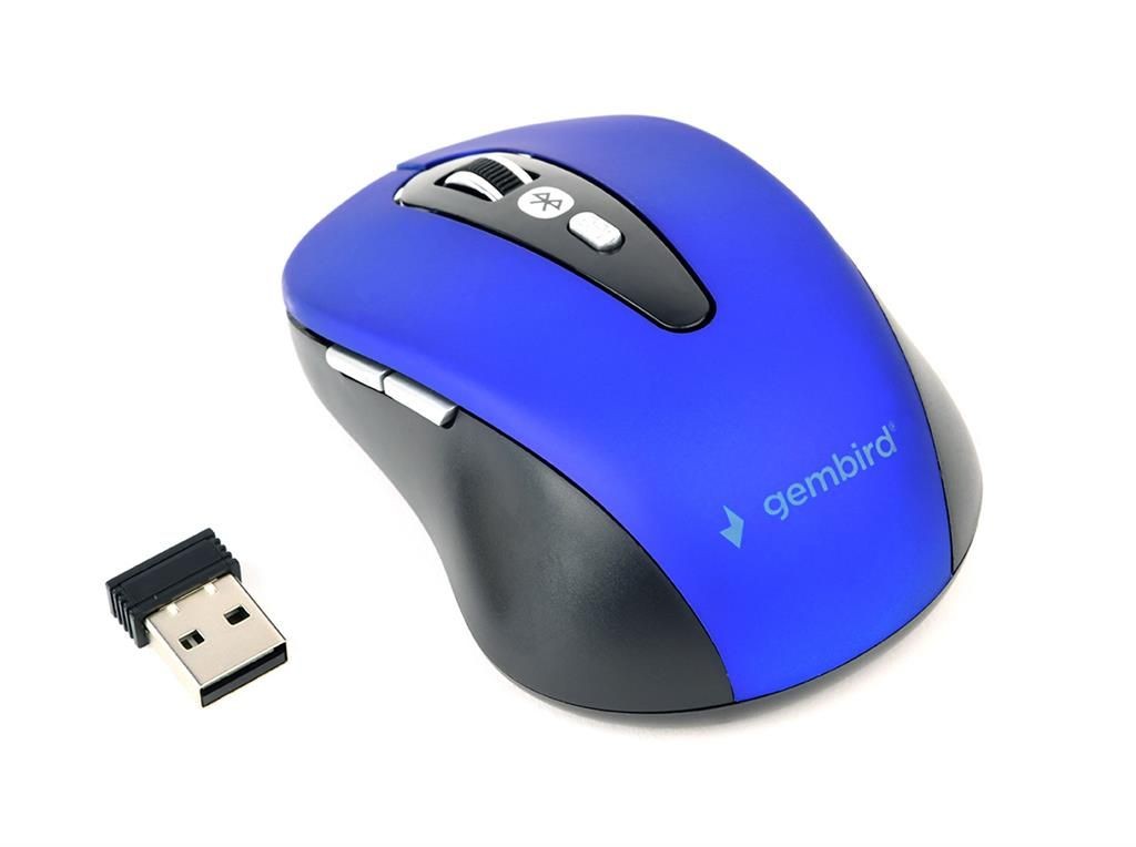 Gembird Mysz Bluetooth 6-przycisków niebieska