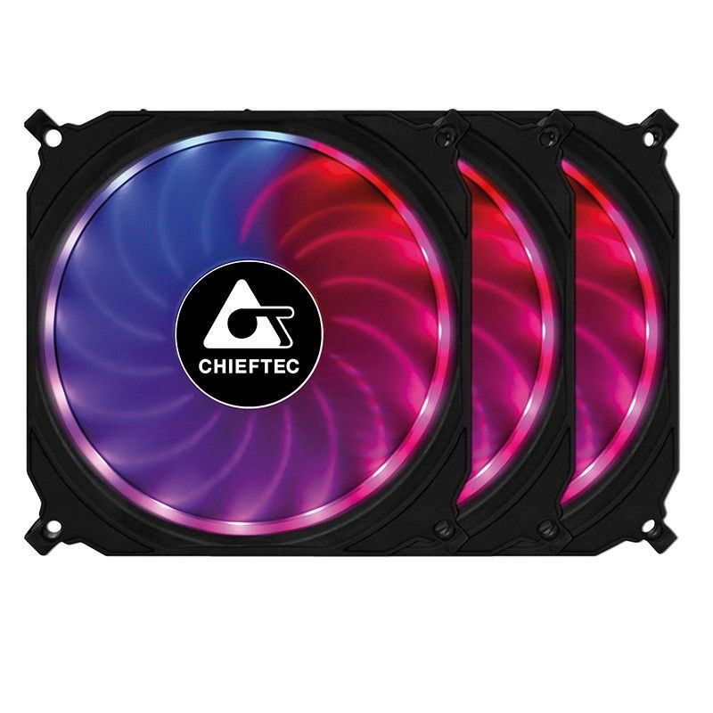 Chieftec Zestaw wentylatorów CF-3012-RGB 3x120mm RGB