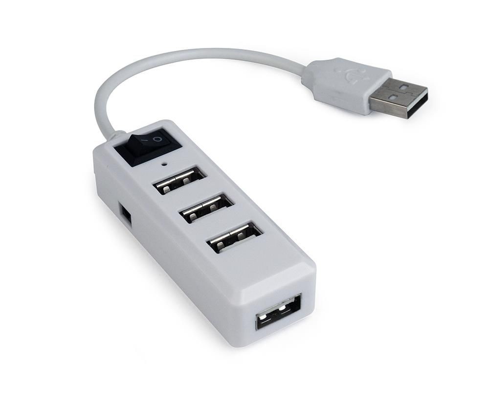 Gembird Hub USB 2.0 4 porty biały