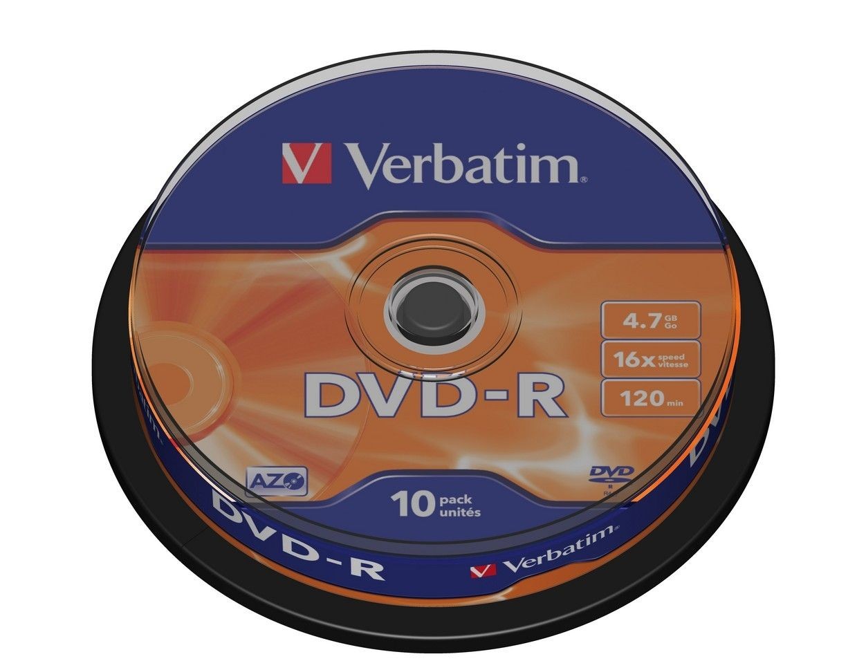 Verbatim DVD-R 16x 4.7GB 10P CB 43523