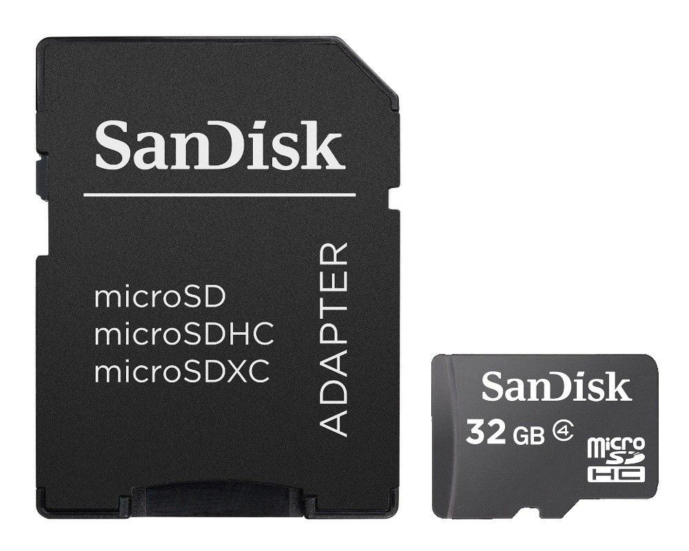 SanDisk Karta pamięci MicroSDHC 32GB + adapter SD