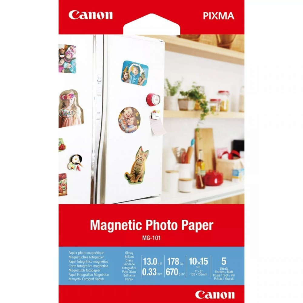 Canon Magnetyczny papier fotograficzny MG-101 10X15 5 arkuszy 3634C002