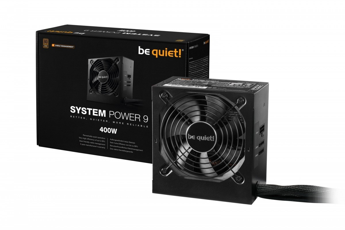 be quiet! Zasilacz System Power 9 CM 400W BN300