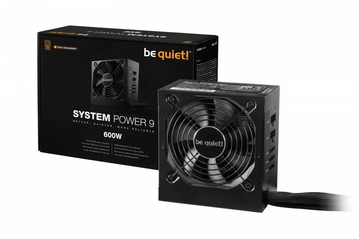 be quiet! Zasilacz System Power 9 CM 600W BN302