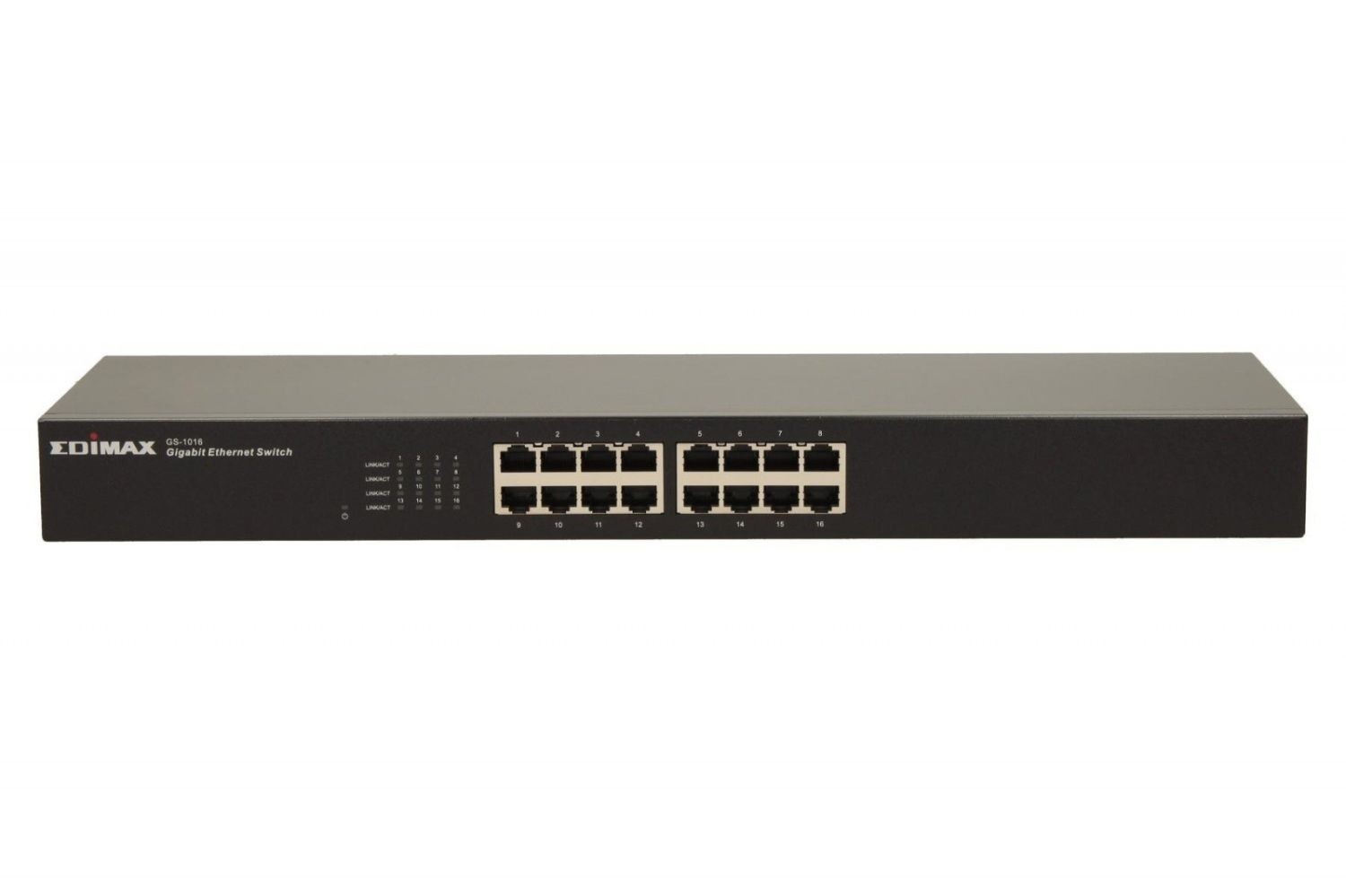 Edimax GS-1016 16x Gigabit (10/100/1000Mbps) 19 RM Switch, energy efficient 802.3az