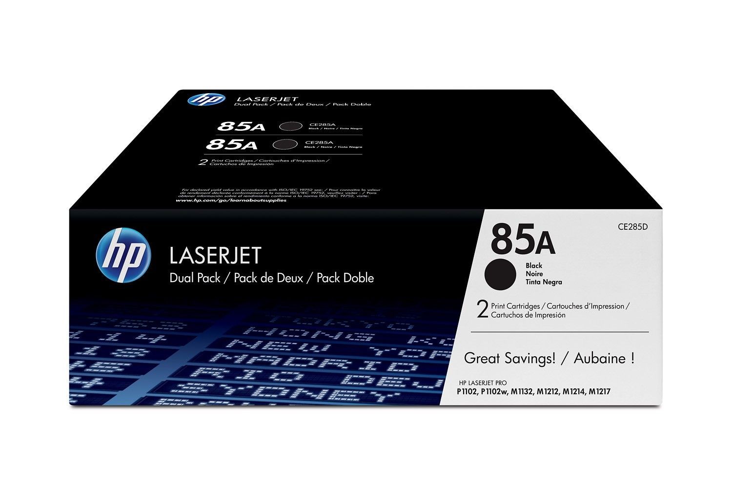 HP Toner 85A LJ P1102 1.6k Dwupak CE285AD