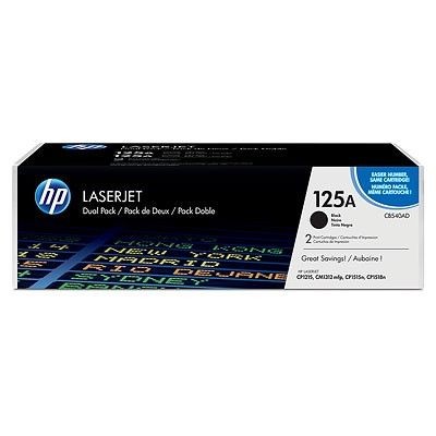 HP 125A - 2er-Pack - Schwarz - Original - LaserJet - Tonerpatrone (CB540AD) Mit 125A LaserJet Tonerkassetten im Doppelpack können Sie mehr drucken und sparen. Professionelle