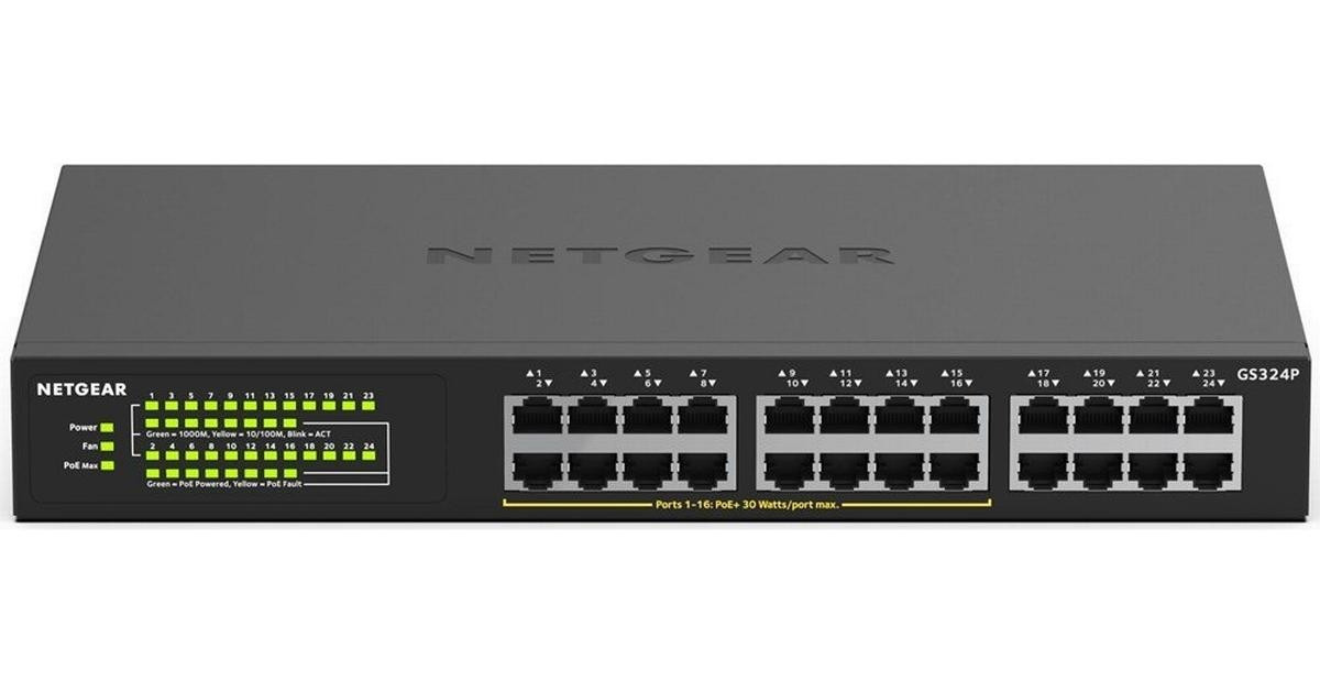 Netgear Przełącznik niezarządzalny GS324P 24xGb PoE