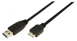 LogiLink micro USB-B 1.0m czarny