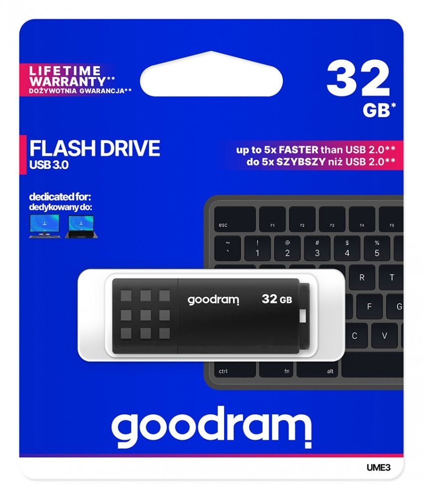 GoodRam Pendrive UME3 32GB USB 3.0 Czarny