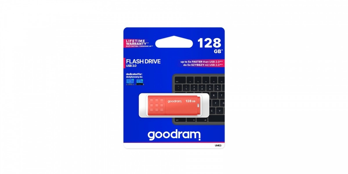 GoodRam Pendrive UME3 128GB USB 3.0 Pomarańczowy