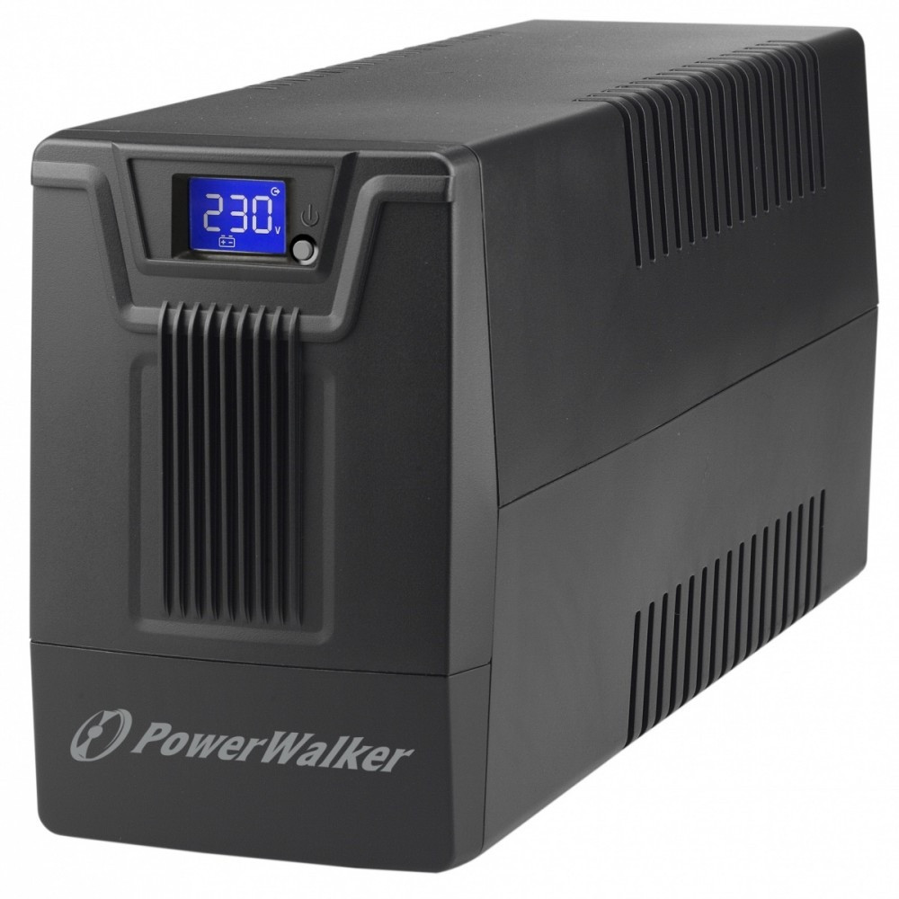 PowerWalker Zasilacz awaryjny UPS LINE-INTERACTIVE 800VA SCL 2X PL 230V, RJ11/45 IN/OUT, USB, LCD