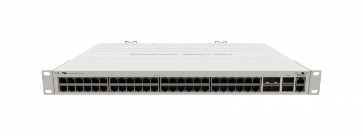MikroTik Przełącznik 48xGbE4 SFP+ CRS354-48G-4S+2Q+RM