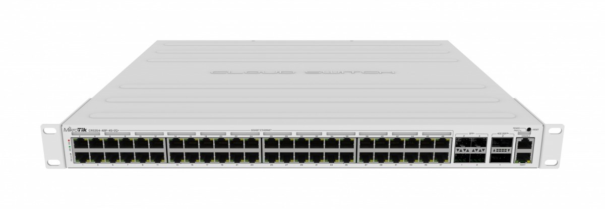 MikroTik Przełącznik 48xGbE4 SFP+ CRS354-48P-4S+2Q+RM