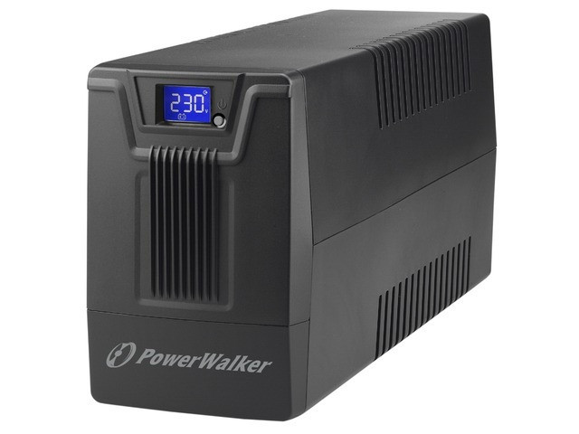 PowerWalker Zasilacz awaryjny UPS LINE-INTERACTIVE 600VA SCL 2XSCHUKO 230V, RJ11/ 45 IN/OUT, USB, LCD