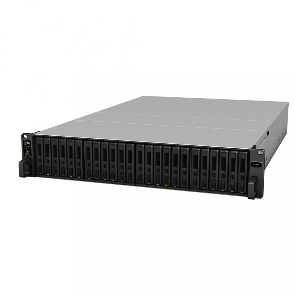 Synology Serwer NAS FS3600 24xHDD Intel Xeon D-1567 8 GB DDR4 4x1GbE 2x10GbE 2xUSB3.0 2U