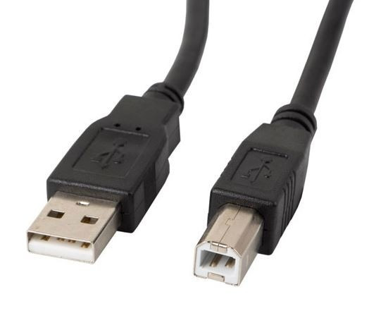 LANBERG Kabel USB-A(M)->USB-B(M) 2.0 1M CZARNY