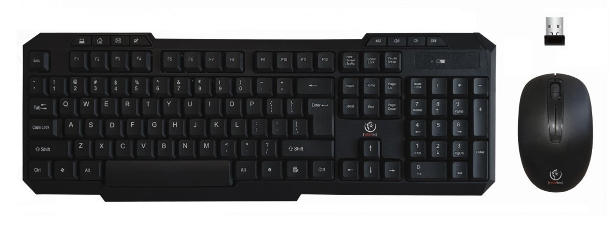 rebeltec Zestaw bezprzewodowy multimedialny klawiatura+mysz Vortex