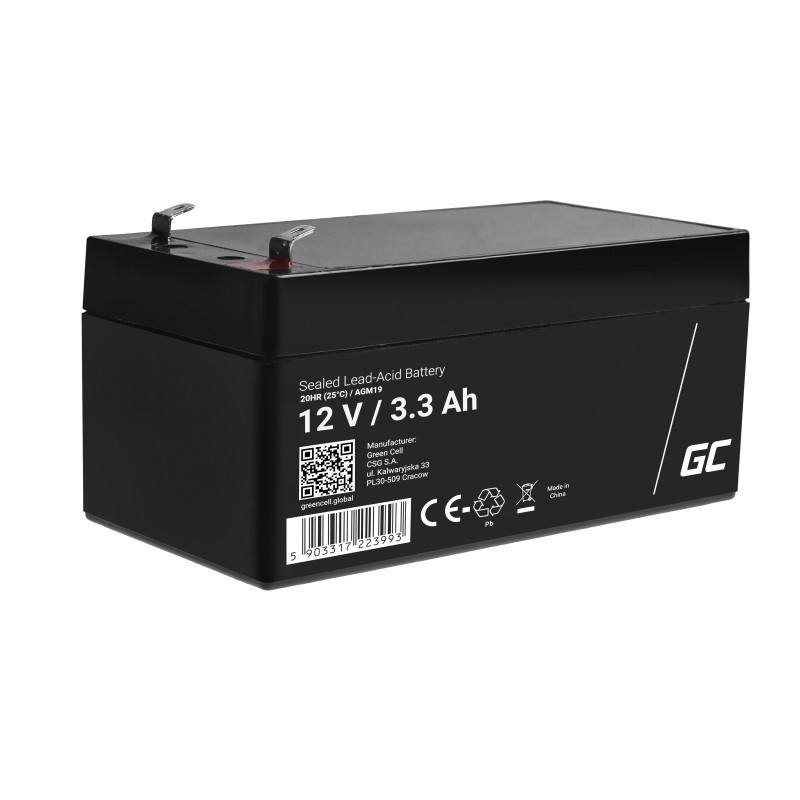 Green Cell Akumulator AGM 12V 3.3Ah
