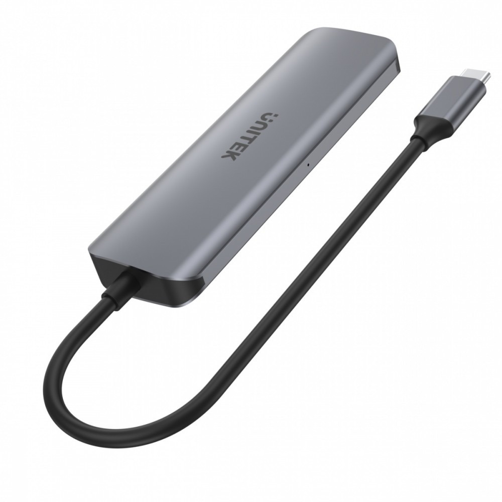 Unitek HUB USB-C, 3x USB 3.1 ,PD 100W, HDMI, H1107E