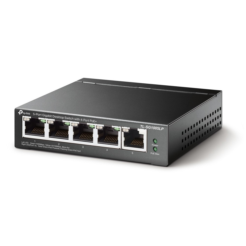 TP-Link Switch SG1005LP 5x1Gb (4xPoE+)