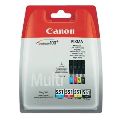 Canon Wkład atramentowy Ink Tank CLI-551 C/M/Y/BK Multi Pack SEC