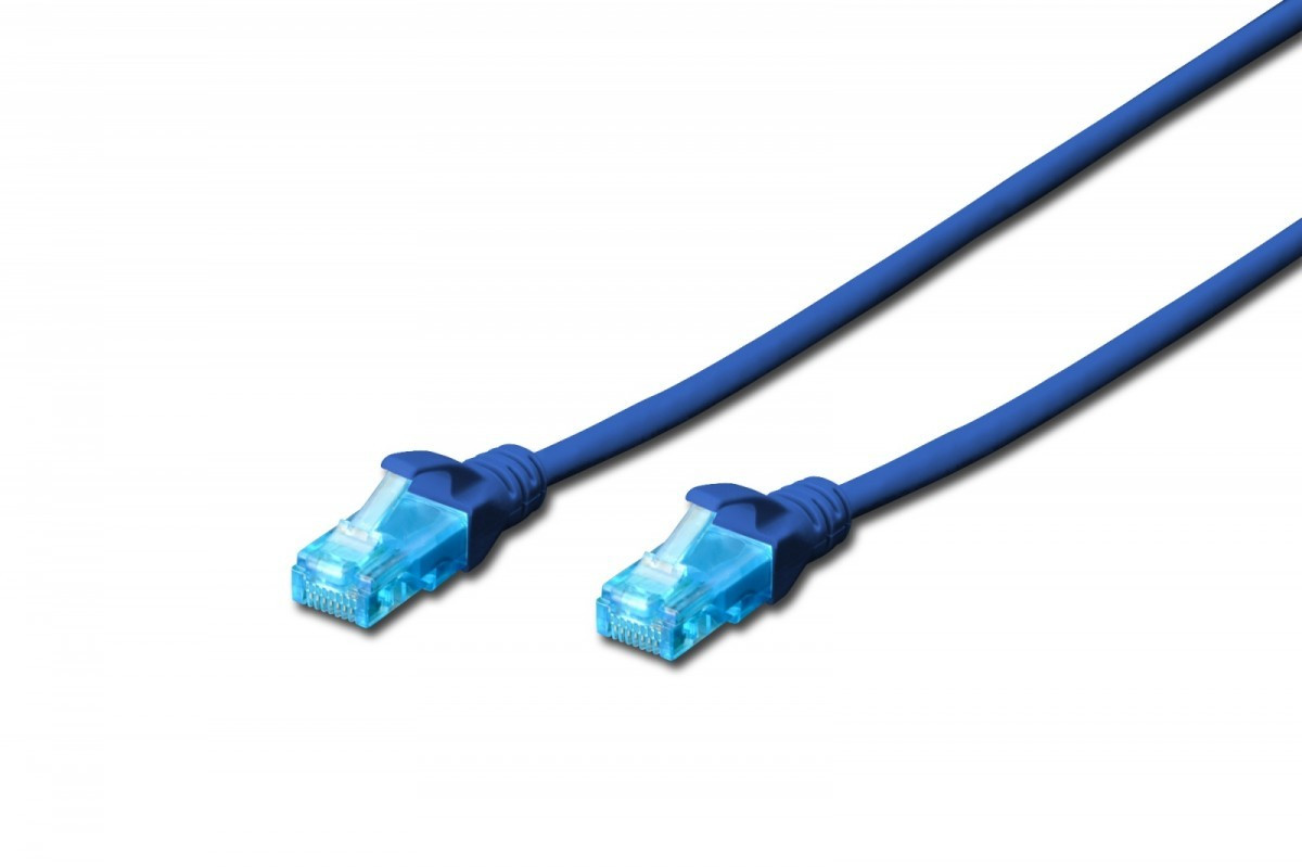 Assmann Patch cord U/UTP kat.5e PVC 10m Niebieski